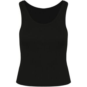 Native Spirit Womens/Ladies Ribbed Tank Top / Black